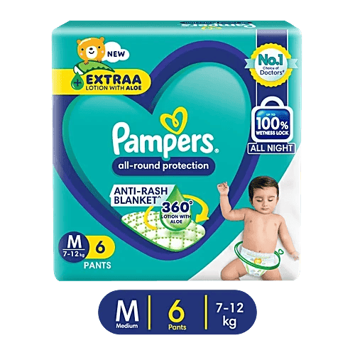 Pampers Pants Medium 6pcs INR 99 - 50% off
