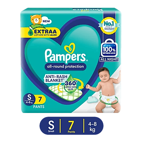 Pampers Pants Small 7pcs INR 100 - 50% off
