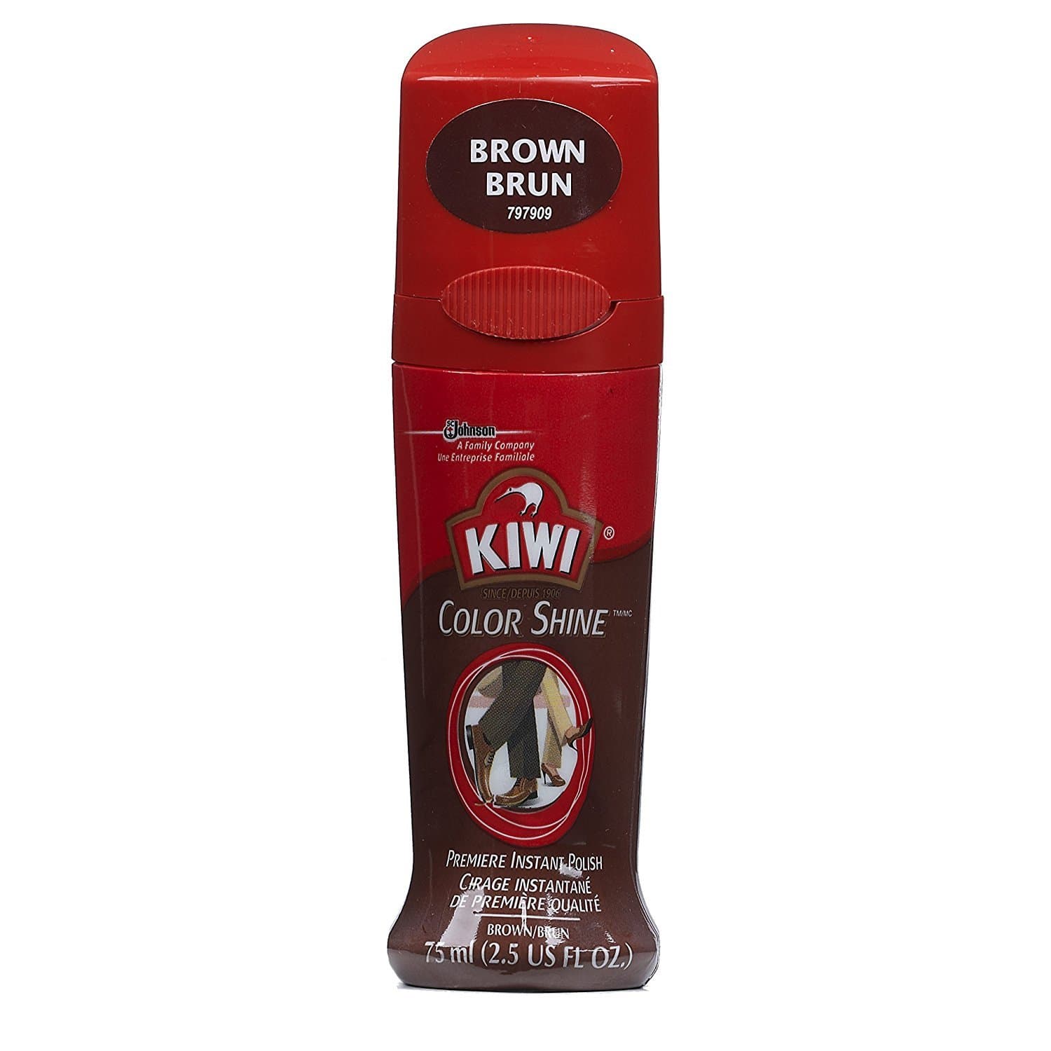 Kiwi Liquid Shoe Polish Brown 75 ml -20% OFF