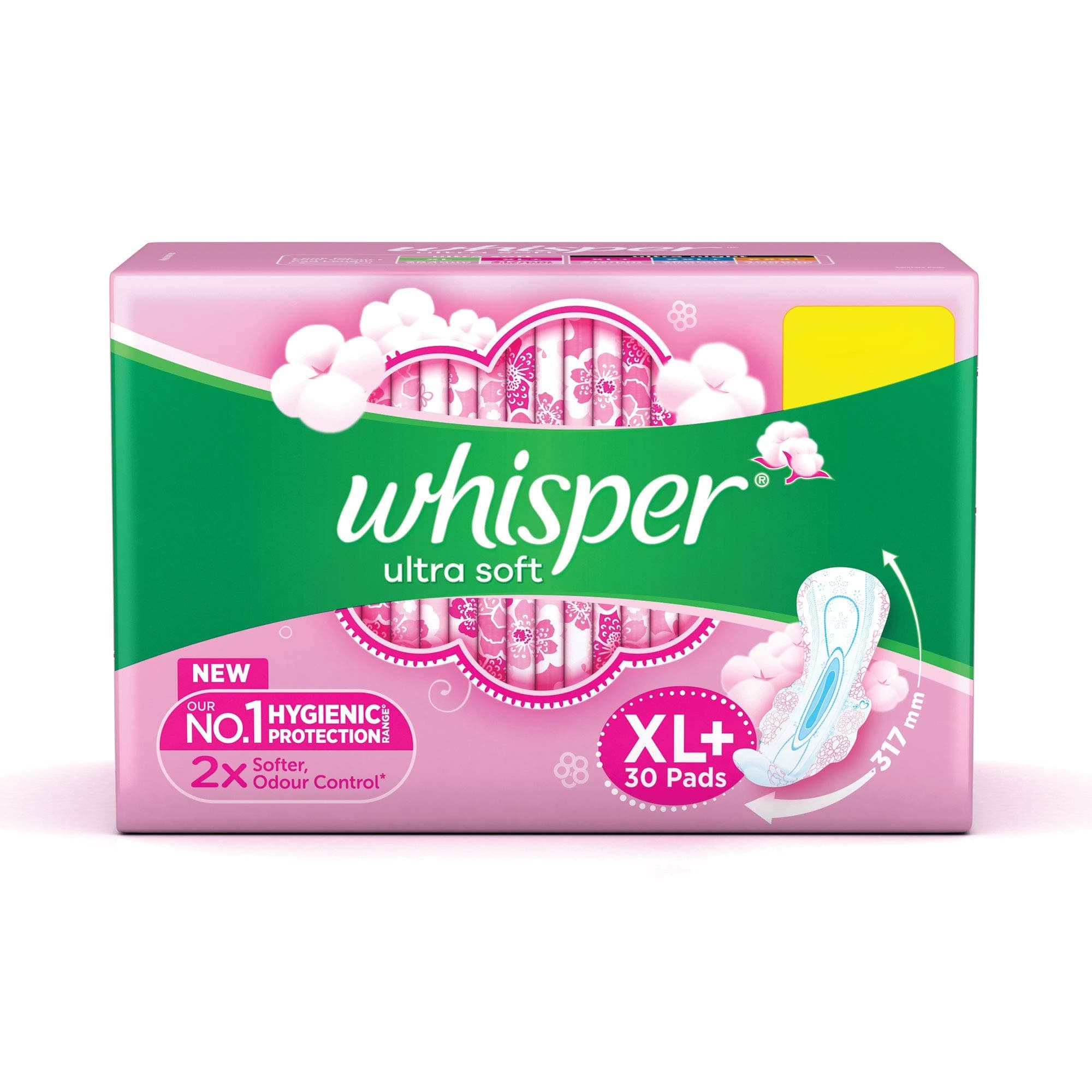 Whisper Ultra Soft XL+ 30's INR 390 - 50% Off