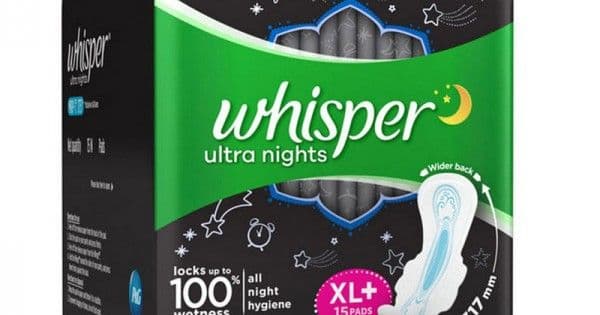 Whisper Ultra Night XXL 15s INR 225