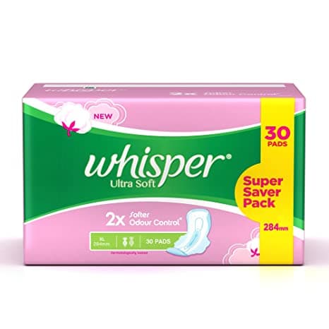Whisper Ultra Soft XL 30s INR 350