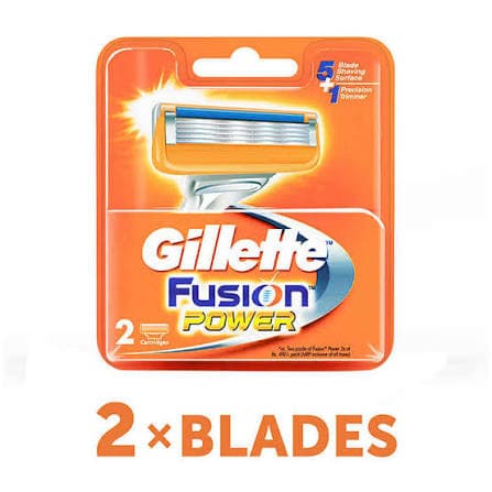 Gillette Fusion Power Cart 2s MRP 825 - 50% OFF
