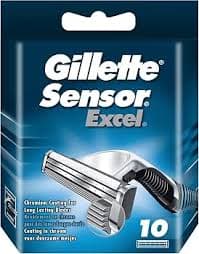 Gillette Sensor Excel Cart 10 MRP 800- 50% Off