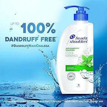 Head & Shoulder Shampoo Cool Menthol 1000ml MRP 1350 - 25% off