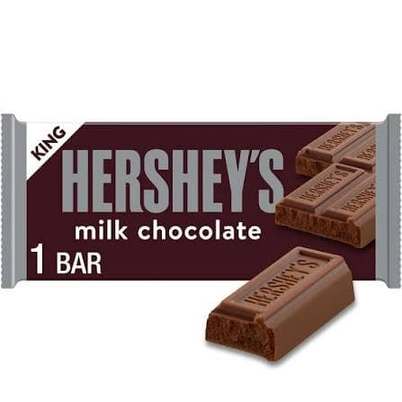Hershey Milk King Size 2.6OZ 18CT/12 73GM MRP 235 - 25% OFF