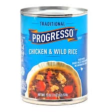 PROGRESSO CHICKEN & WILD RICE SOUP 19OZ 538GM MRP 759