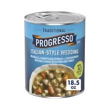 PROGRESSO ITALIAN STYLE WEDDING SOUP 18.5OZ 524GM MRP 759