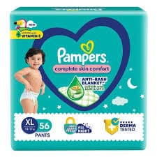 Pampers Pants XL 56pcs INR 1449- 50% off
