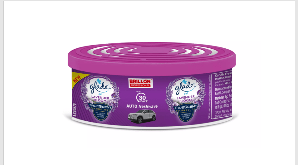 Glade Car Air Freshener Gel Lavender Bloom 60 gm 50 % OFF