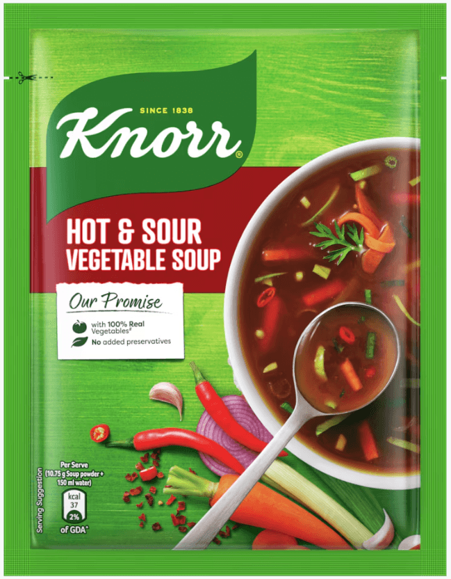 Knorr Hot & Sour Vegetable Soup 41gm INR 55