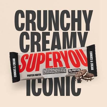SuperYou Protein Wafer Cookies and Cream 40gm NPR 150