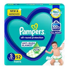 Pampers Pants Small 52pcs INR 899 - 50% off