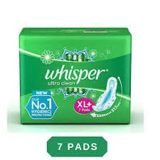 Whisper Ultra clean XL+7 INR 195 - 50% off