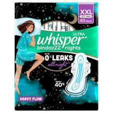 Whisper Ultra Night XXL 40's