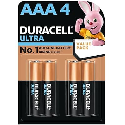 Duracell Ultra 100% Longer AAA4