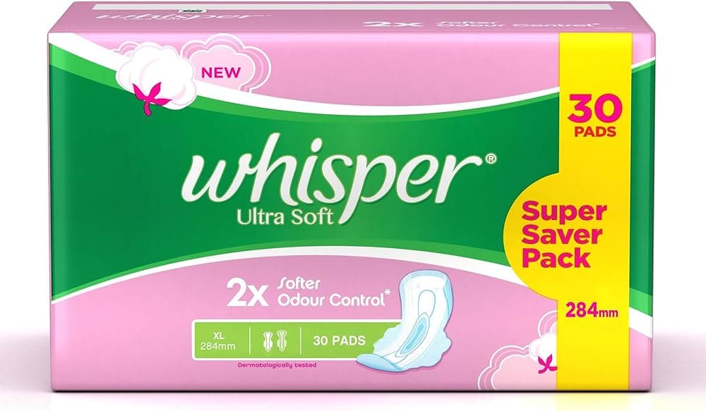 Whisper Skin Love XL 30 pads INR 350 - 50% off