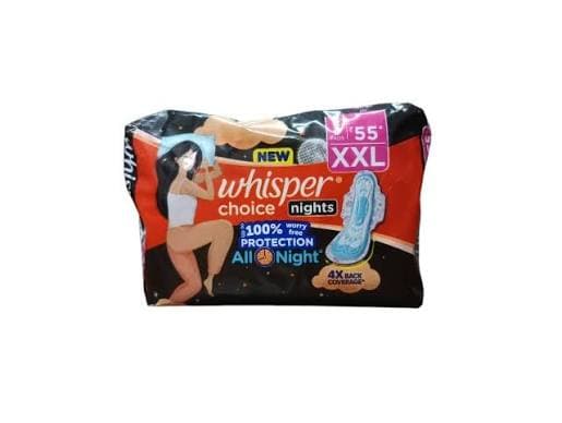 Whisper Choice Night XXL 6s INR 55